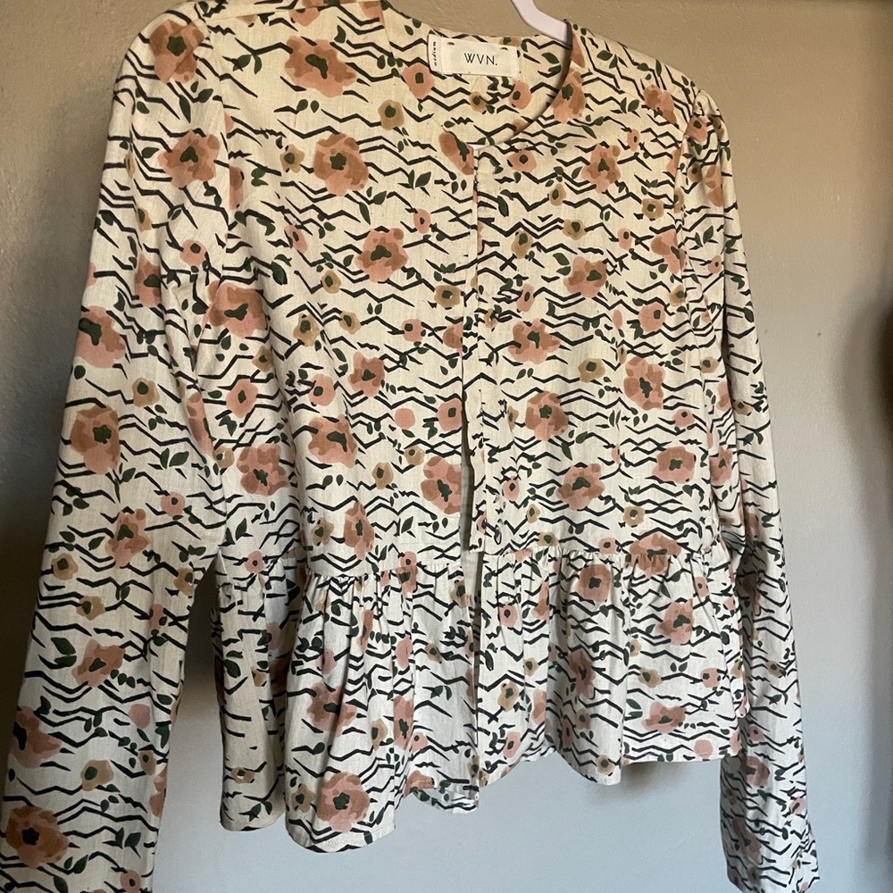 WVN Springtime Organic Cotton Linen Blazer